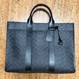 Coach Black/Charcoal Wes Briefcase